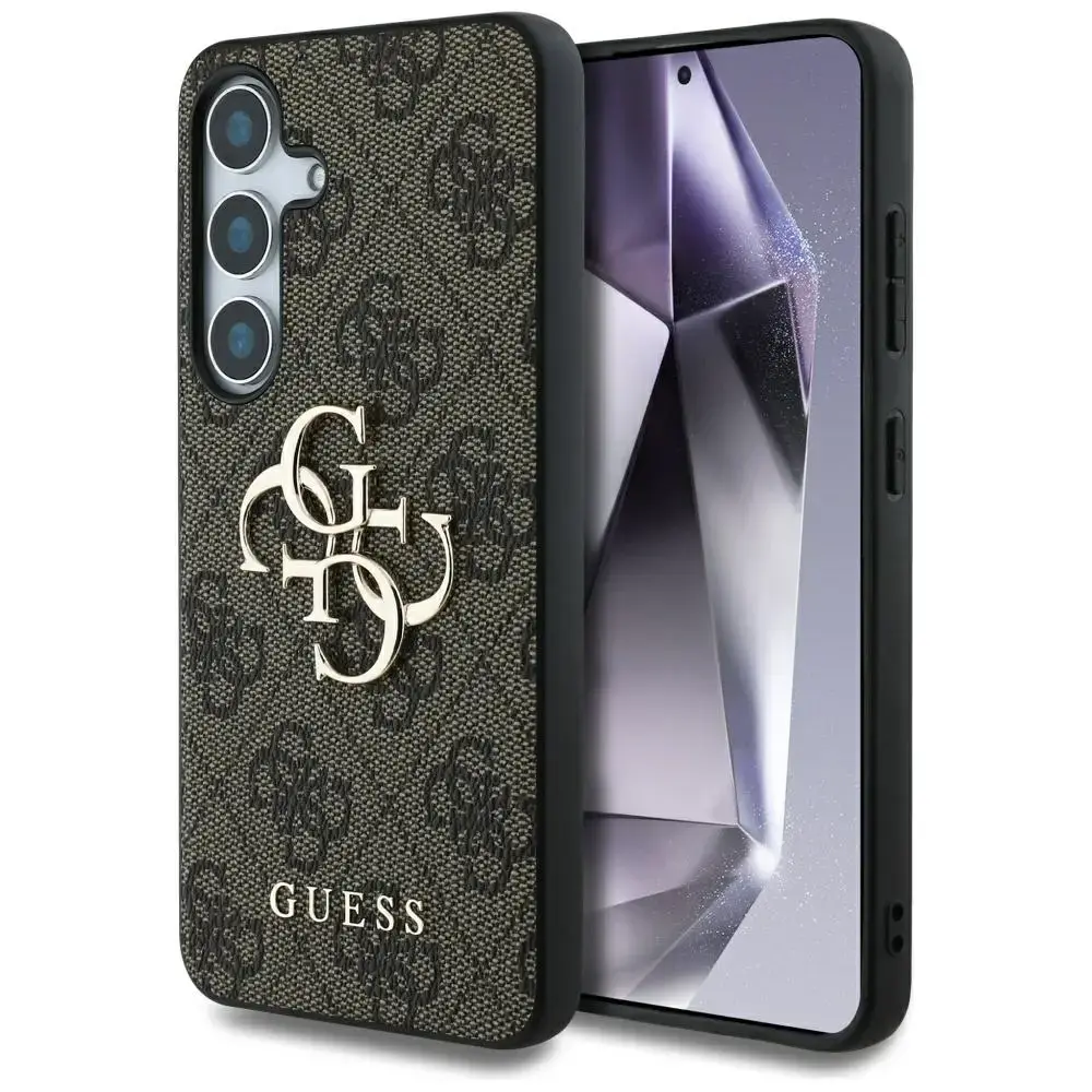 Guess Big 4G Logo Classic Logo maciņš telefonam Samsung Galaxy S25+ (S936) brūns