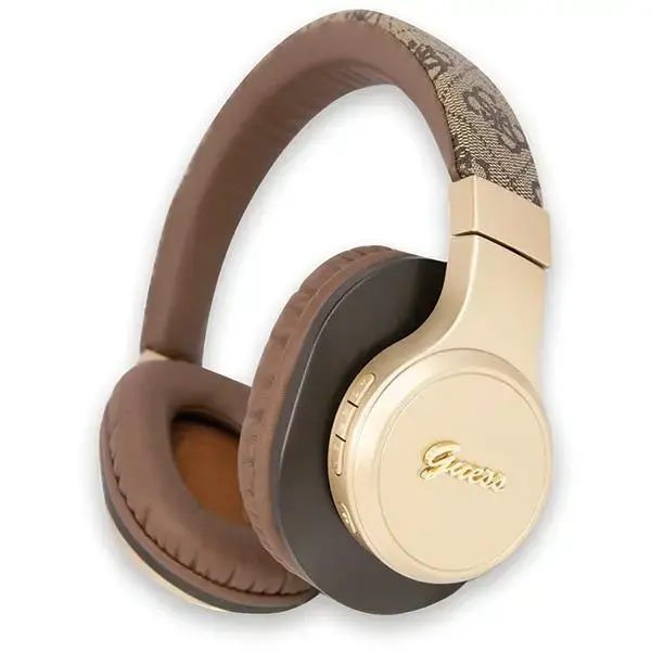 Oriģinālās Bluetooth austiņas GUESS 4G Script GUBH604GEMW brown