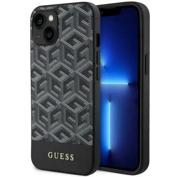 Guess GUHMP14SHGCFSEK iPhone 14 | 15 | 13 6.1" czarny|black hardcase GCube Stripes MagSafe