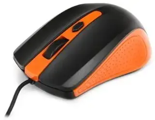 Omega OM05O Standarta 3D Optiskā Datora Pele Ar Vadu | 1000 DPI | USB | Oranža