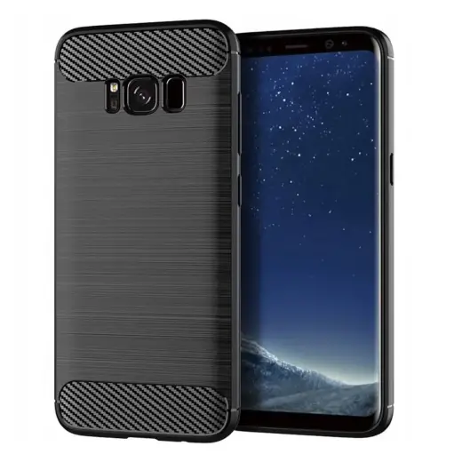 Carbon phone case for Samsung Galaxy S8+ black