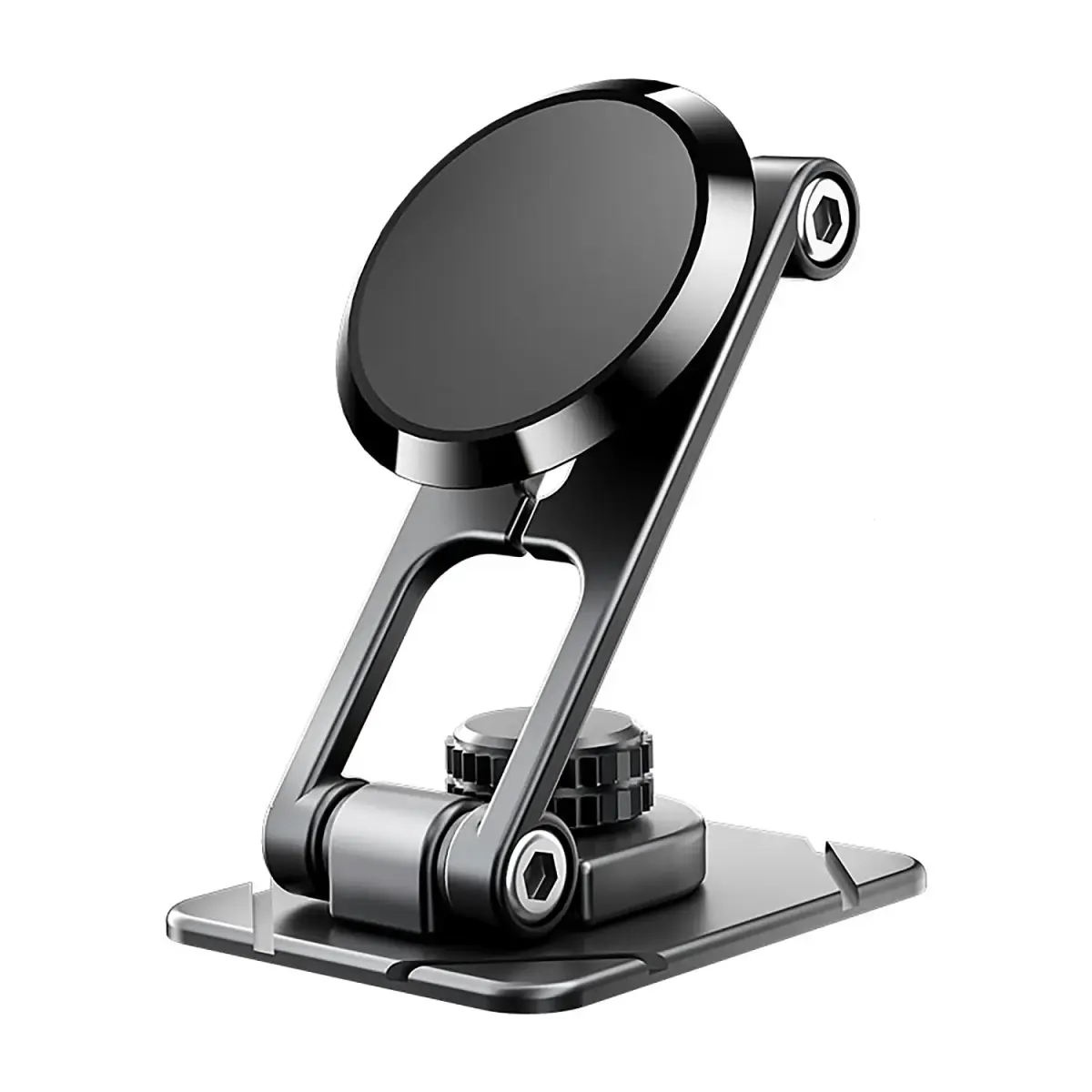 Setty magnetic car windshield holder round clear black QUSM-S-RC-01