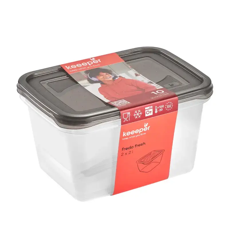 Keeeper Food container set rectangular 2x2L