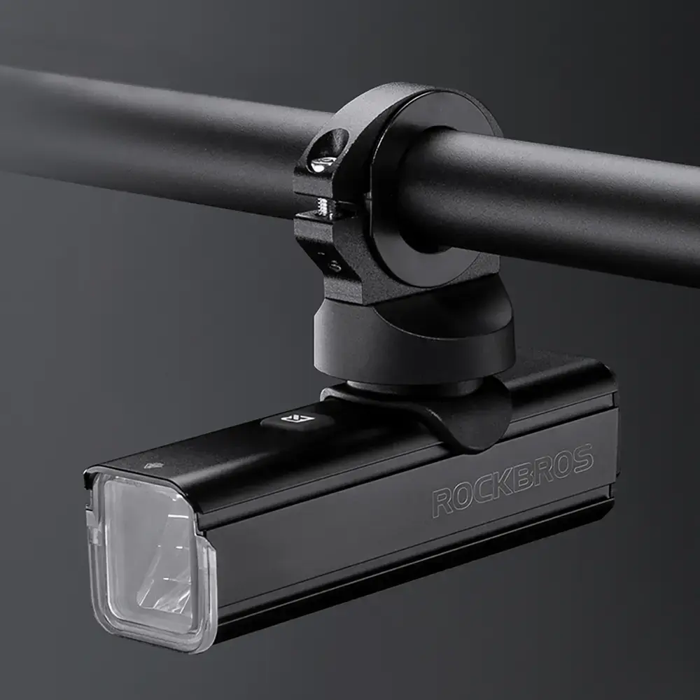 Rockbros 24610002001 Front Bike Light 1000 lm + USB-C - USB-A Cable - Black