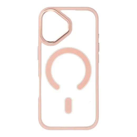 Color Edge Mag telefono dėklas su MagSafe palaikymu iPhone 17 rožinis
