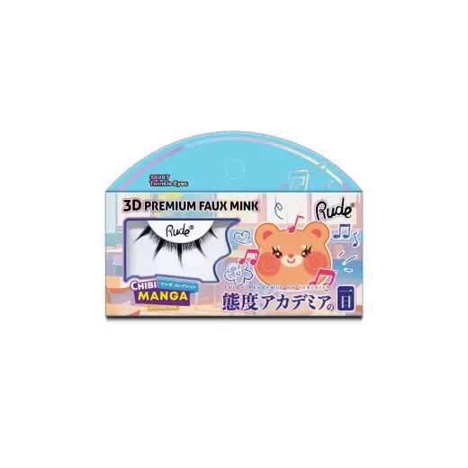 Rude Cosmetics, Chibi Manga Faux Mink - Twinkle Eyes, False Eyelashes