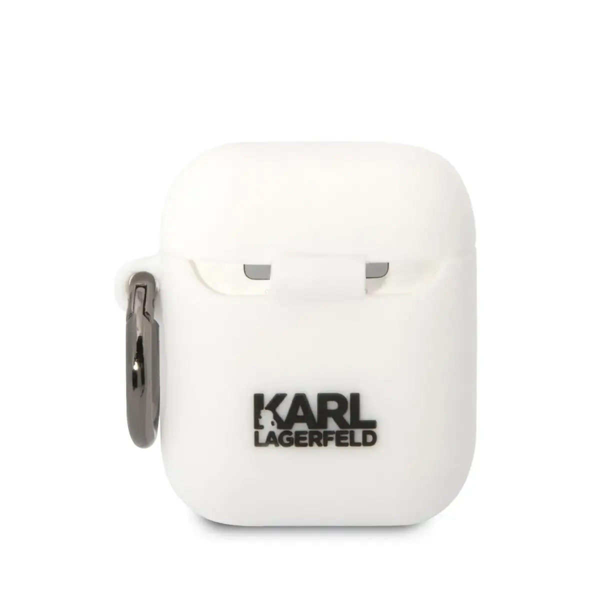 Karl Lagerfeld and Choupette Silicone Case for Airpods 1|2 White