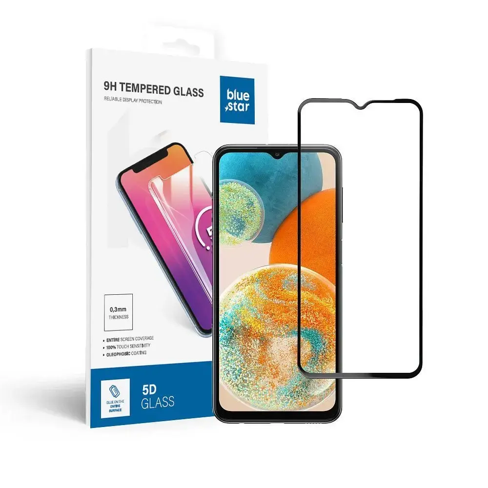 Blue Star 5D aizsargstikls telefona ekrānam Galaxy A23 5G