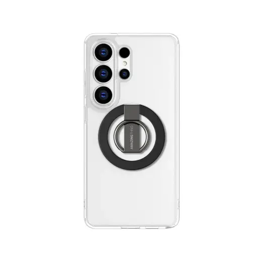 AmazingThing Minimal Ring phone case with stand for Samsung Galaxy S26 Ultra (S948) transparent