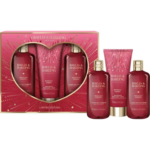 Baylis & Harding, Set Regalo Bellezza, Midnight Cherry Kit 3-teiliges Geschenkset