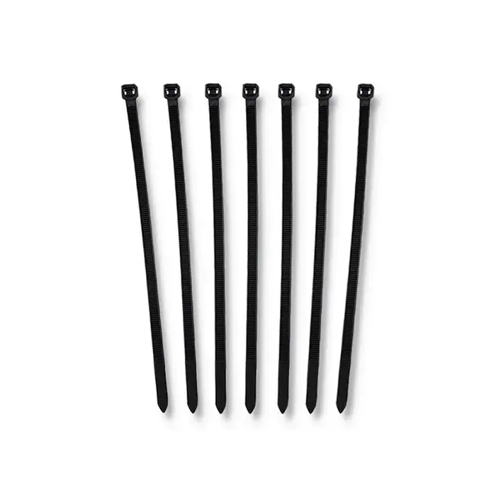 Qoltec Self-locking cable tie | 7.2*200mm | 50 pcs. | Nylon66 | UV | Black
