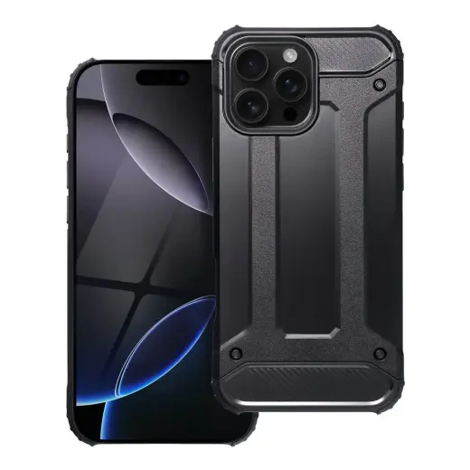 Armor telefono dėklas iPhone 16 Pro Max juodas