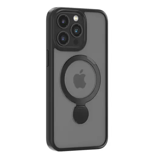 Comma Joy Shark telefoni ümbris MagSafe toega aluse ja iPhone 15 Plus must
