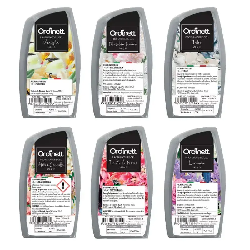 Aromatiseeritud õhuvärskendaja geel 140g assortii
