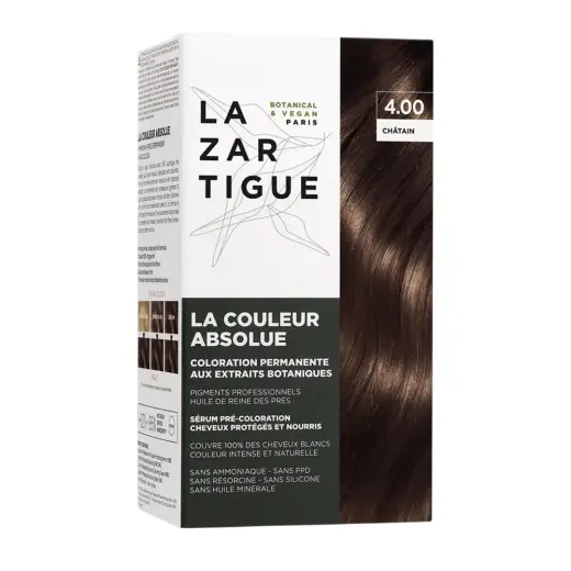 Lazartigue, La Couleur Absolue, Permanent Hair Dye, 4.00 Chocolate Chestnut, 143 ml