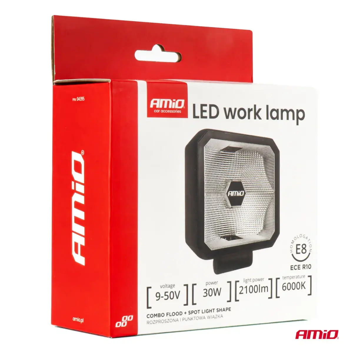 LED work lamp 30W COMBO 12V 24V AMIO-04395