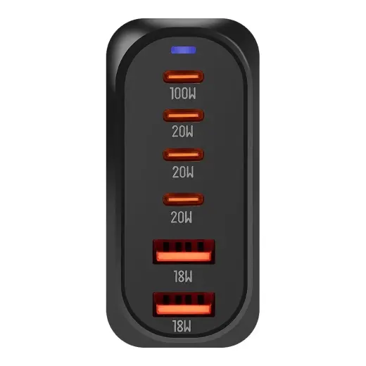 OBAL:ME Terminal GaN Desk Charger 4C2A 100W Black (Damaged Package)