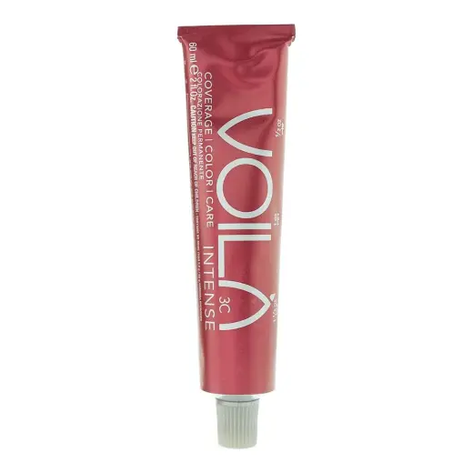 Intercosmo, Voila 3C Intense, Permanent Hair Dye, 4.24 Dark Irdi Copper Brown, 60 ml