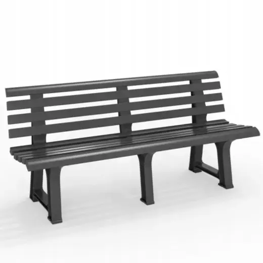 Sodo suoliukas Olimpia 150x53x77cm pilkos spalvos