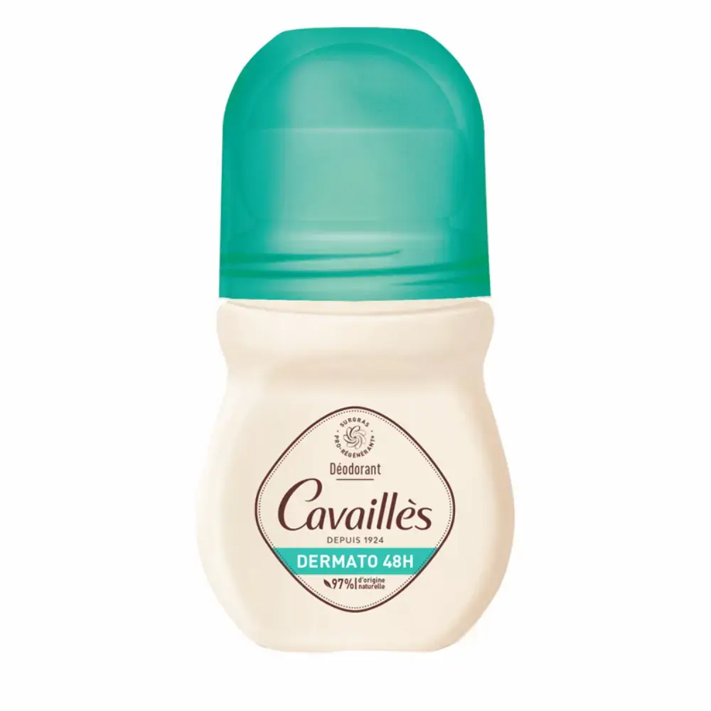 Roge Cavailles, Dermato, Natural Ingredients, 48h Protection, Deodorant Roll-On, For Women, 50 ml