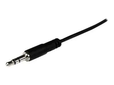 StarTech.com 2m Slim 3.5mm Stereo Extension Audio Cable - Male | Female - Headphone Audio Extension Cable Cord - 2x Mini Jack 3.5mm - 2 m (MU2MMFS) - audio extension cable - 2 m