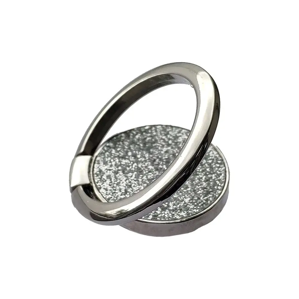 Ring Stand Glitter Holder for Smartphone silver