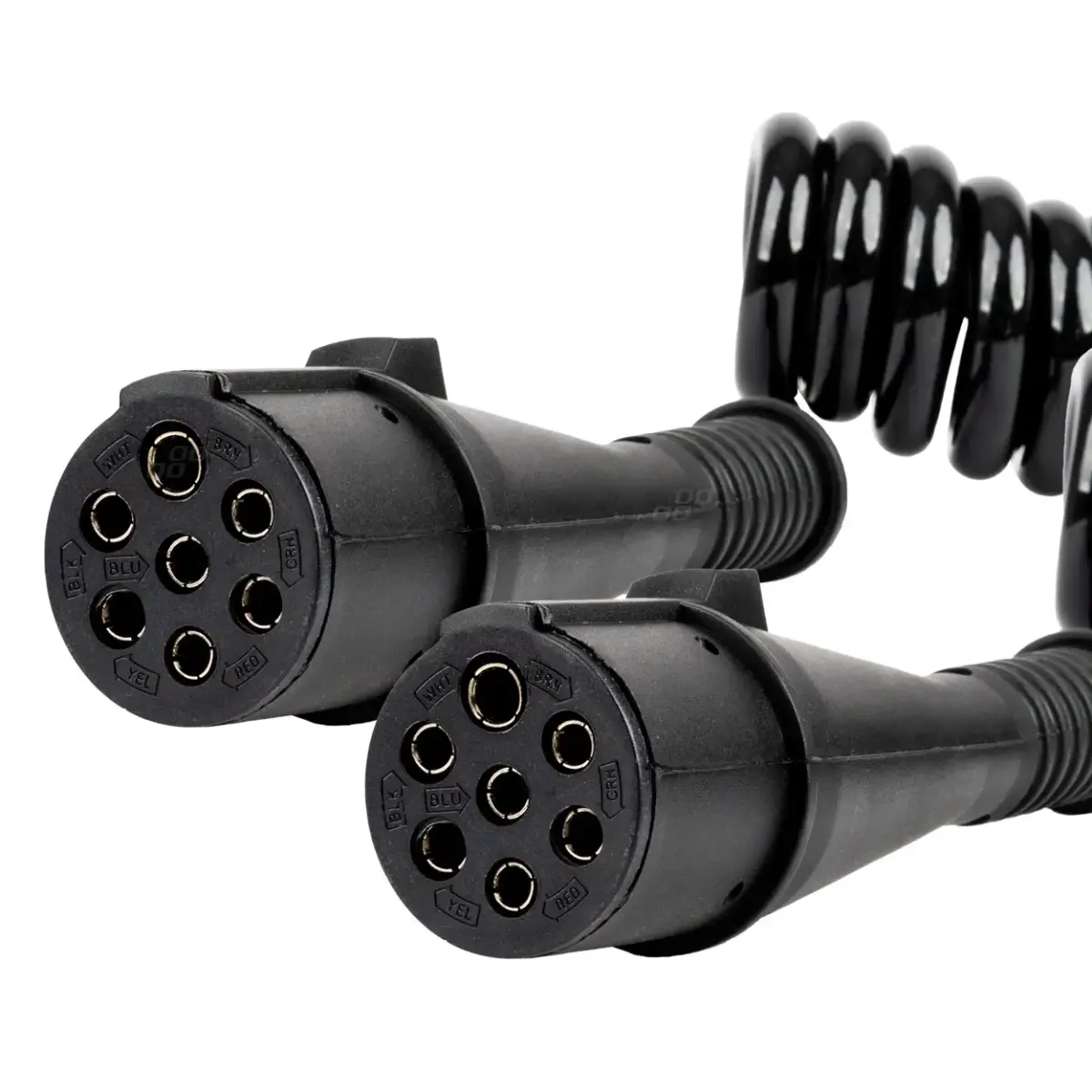 Spring cable TIR 2x 7 PIN type N 5m 24V AMIO-04380