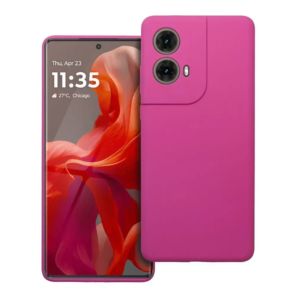 Case SILICONE 2mm for MOTOROLA G85 5G pink