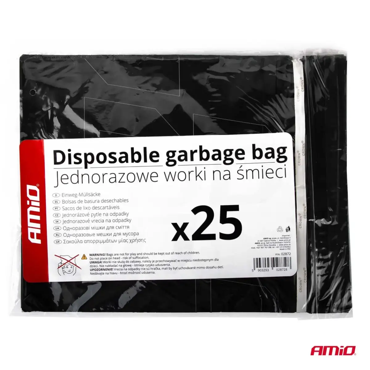 Disposable car garbage bag 25 pcs