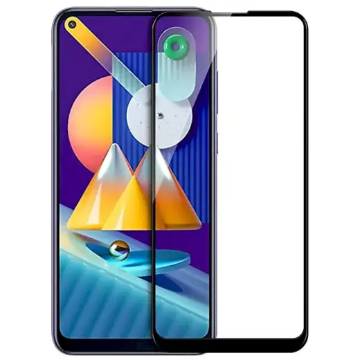 HOFI Fusion pilnam ekrānam 5D aizsargstikls ar līmeni telefonam Samsung Galaxy M11 | Galaxy A11 melns