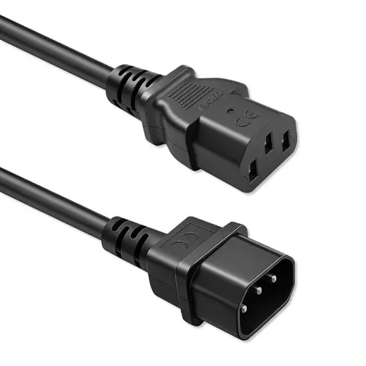 Qoltec Power cable IEC C13 | C14 | 3x1.00mm² | Pure copper Cu | 1m