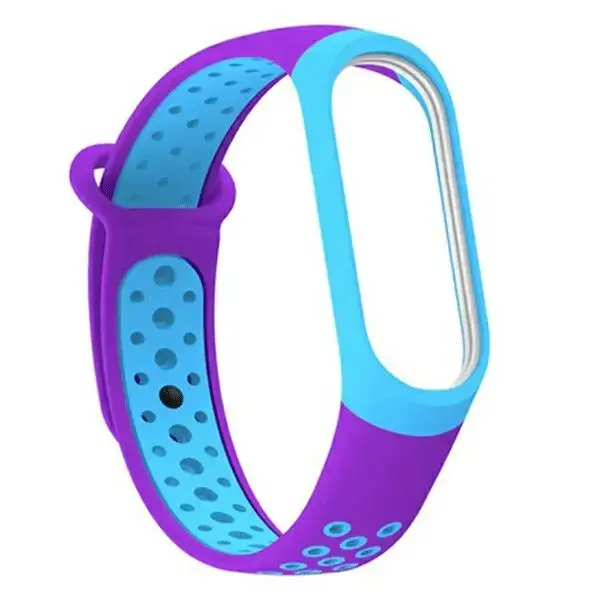 Beline pasek Mi Band 7|6|5 niebieski-purpurowy|blue-purple Design