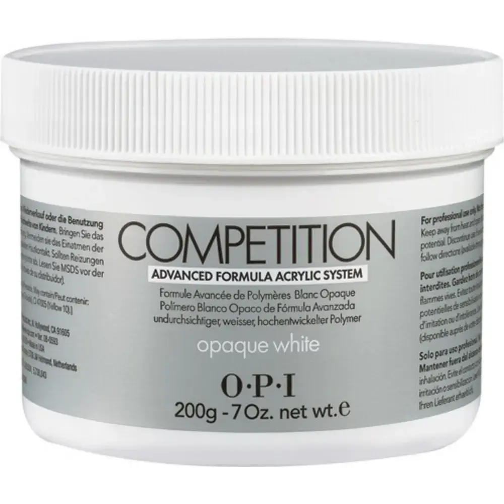 Opi, Competition, Acrylic Nail Powder, Opaque White, 200 g
