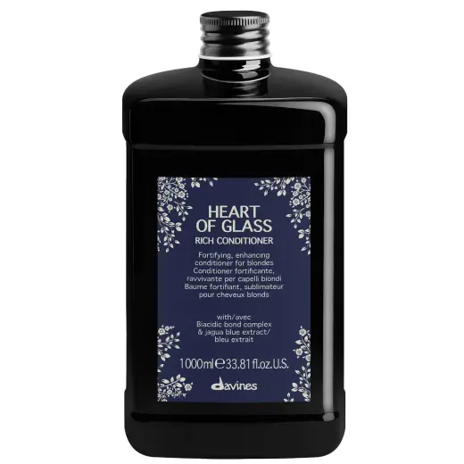 Davines Heart of Glass Rich Conditioner Strengthening Conditioner for Blonde Hair 1000 Ml