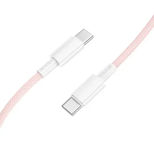 Borofone BX117 Source data transfer and charging cable | USB-C to USB-C | 60W | 1m | pink