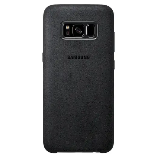 Samsung EF-XG955ASEGWW Alcantara Cover Original case for Samsung G955 Galaxy S8 Plus black