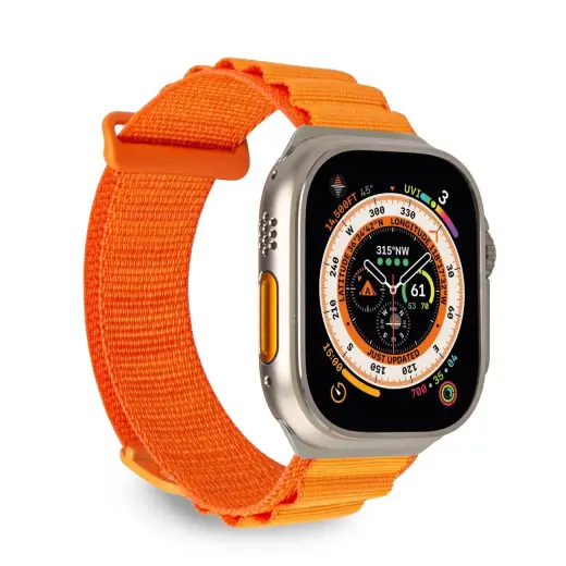 Puro Extreme nutikella rihm Apple Watch (42/44/45/49 mm) jaoks | nailonist | oranž