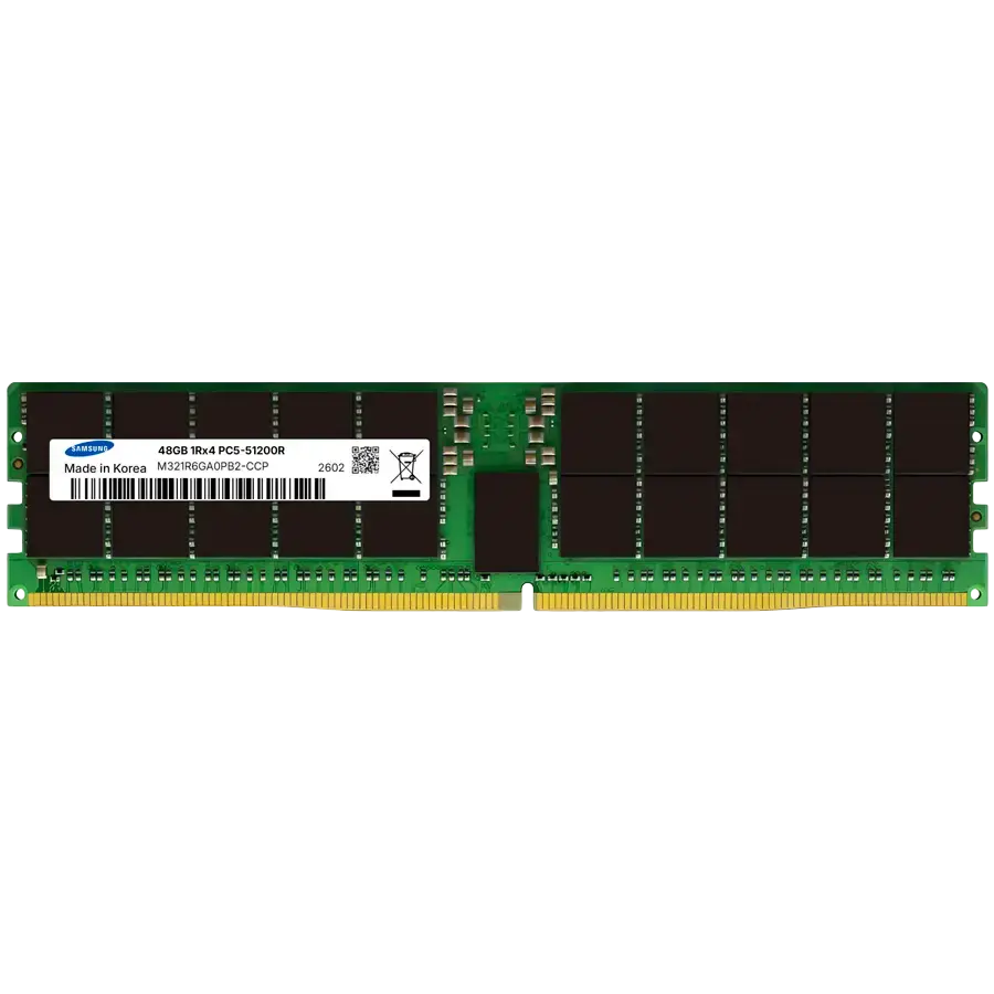 SAMSUNG 48GB DDR5 6400MHz CL52 ECC RDIMM 1Rx4