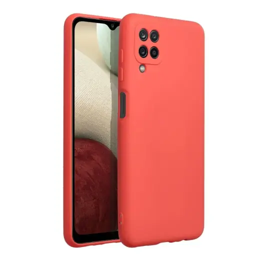 Silicone telefono dėklas Samsung Galaxy A12 (A125) oranžinis