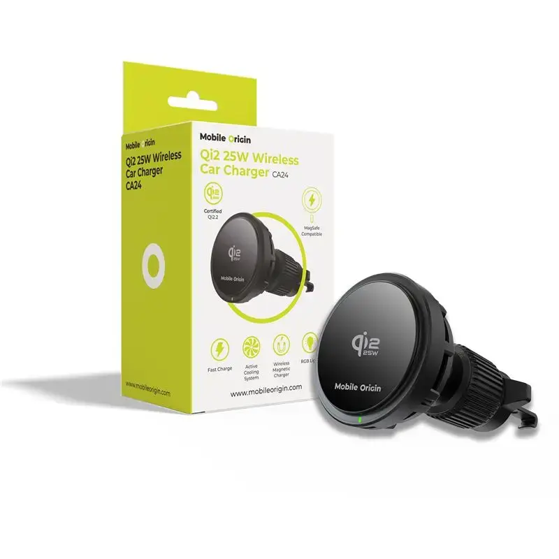 Mobile Origin Qi2 25W Wireless Car Charger CA24
