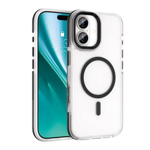 Etteri Icy Mag maciņš ar MagSafe atbalstu telefonam iPhone 17 melns