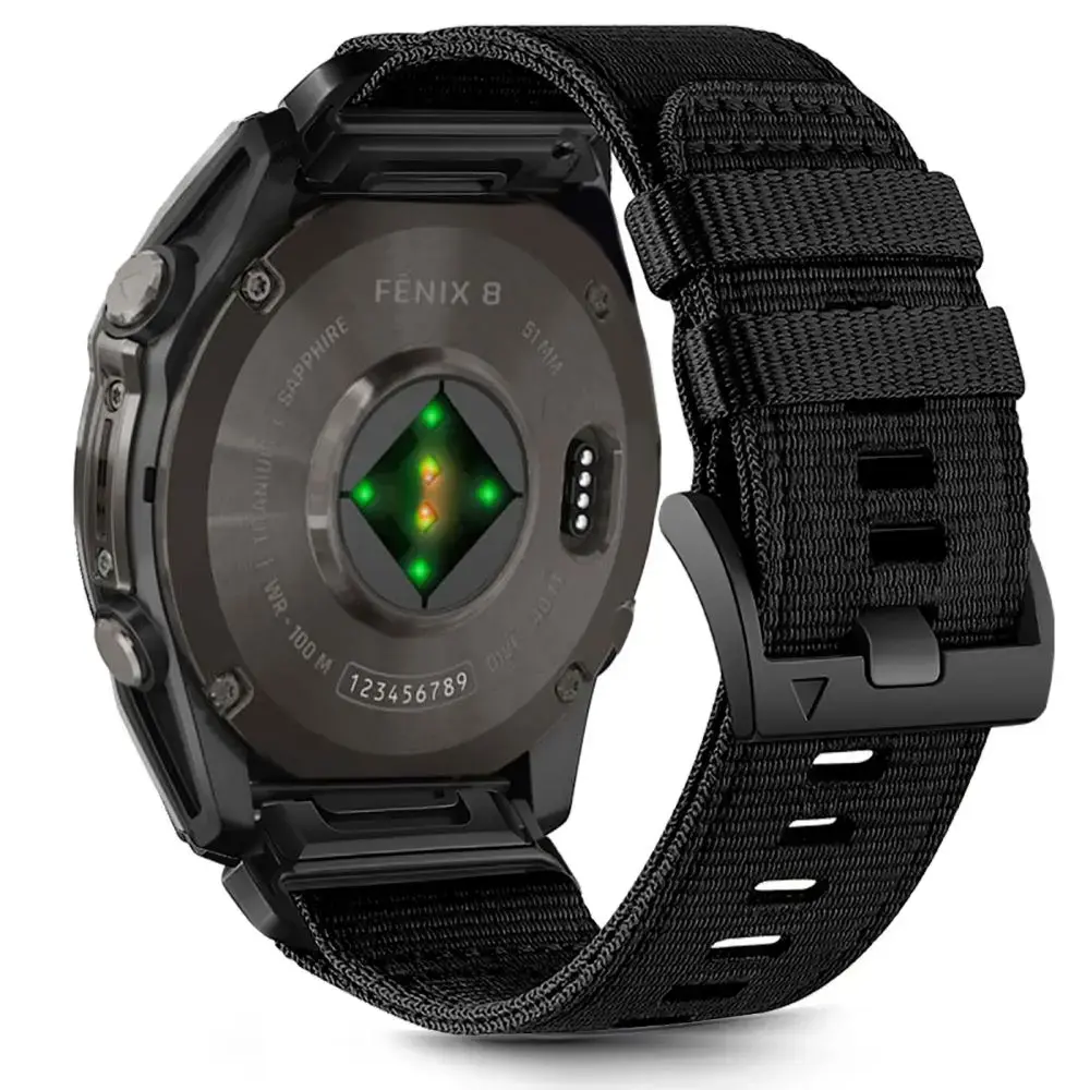 TECH-PROTECT NYLON CLASSIC GARMIN FENIX 5 | 6 | 6 PRO | 7 | 8 (47 MM) | E BLACK