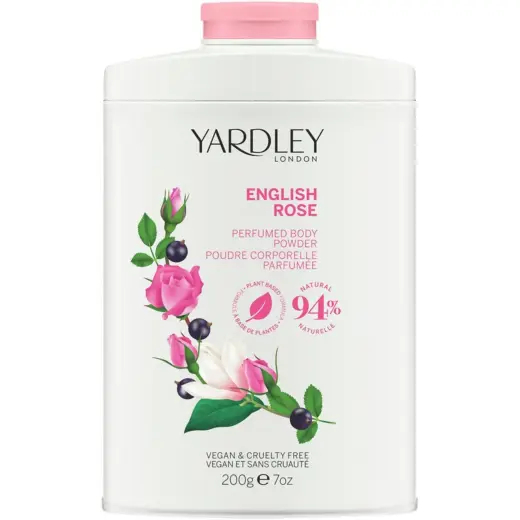 Yardley, English Rose, Body Powder, 200 g