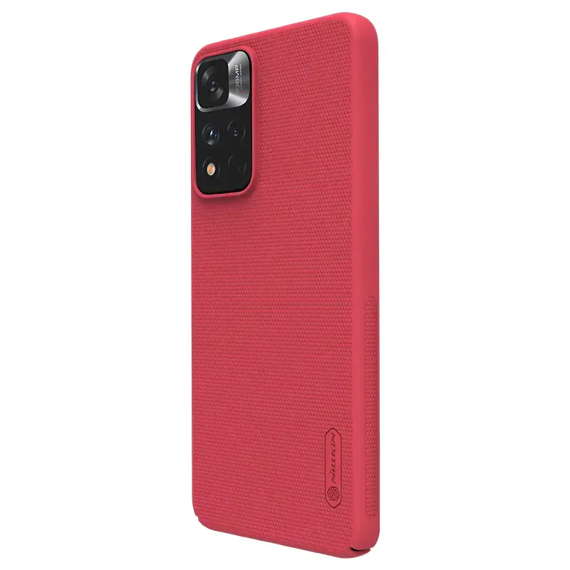 Nillkin Super Frosted Back Cover for Xiaomi Redmi Note 11T 5G|Poco M4 Pro 5G Bright Red