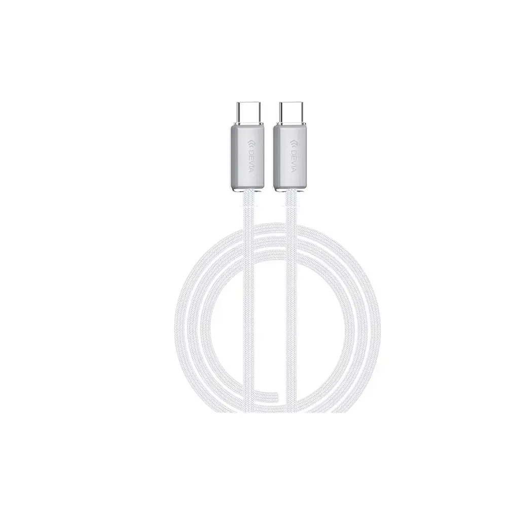 Devia Extreme EC688 datu pārraides un uzlādes vads | USB-C to USB-C | 60W | 1.5m | balts