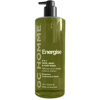 Grace Cole Homme Energise Body Wash ( Bergamot, Cedr & Mošus ) - Mycí gel 3v1 1000ml