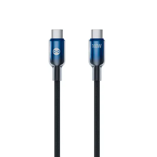 Forever Ombre data transfer and charging cable | USB-C to USB-C | 100W | 1m | black