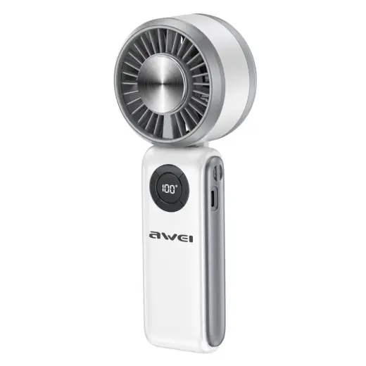 Handheld fan AWEI F39 Fast Ice white