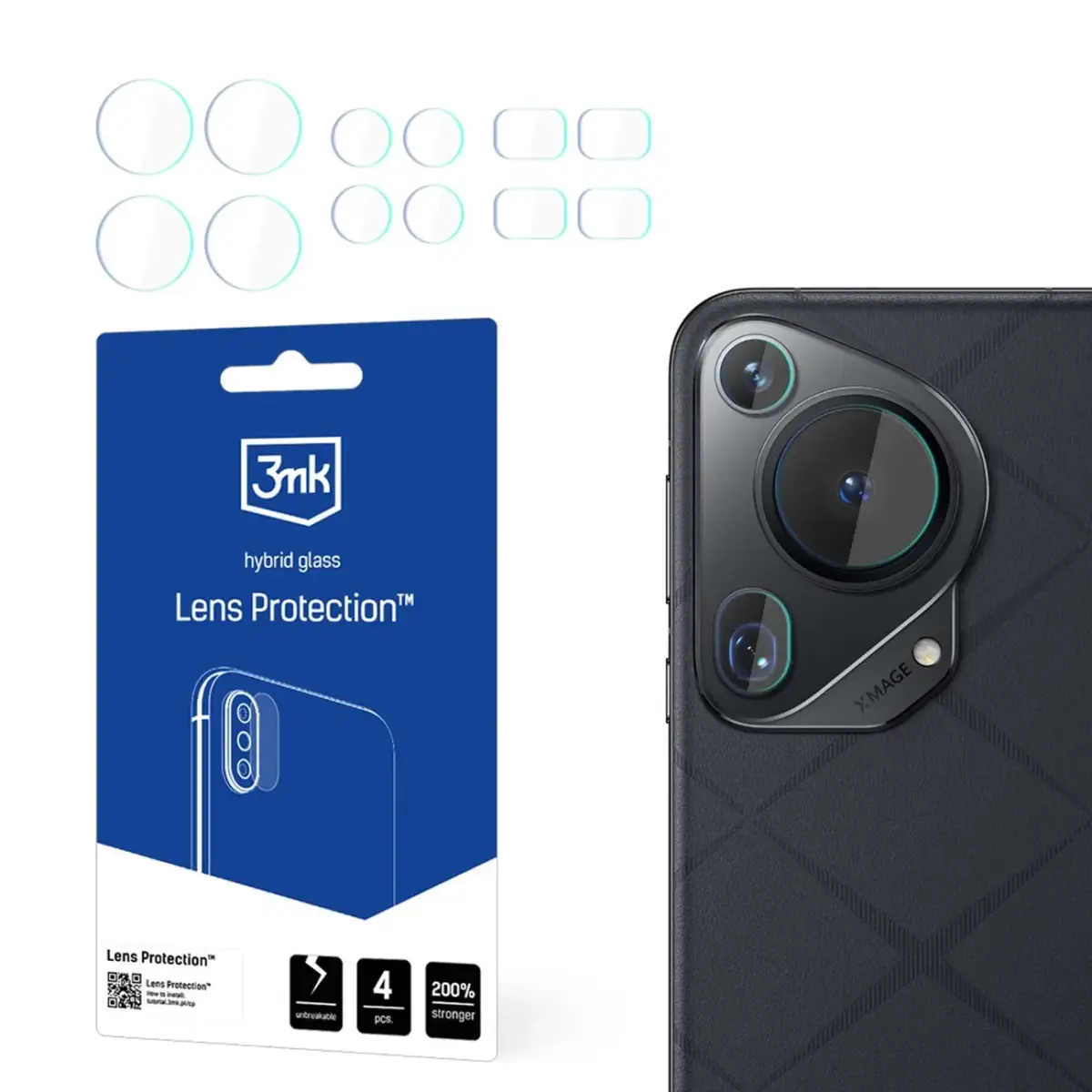 3mk Lens Protectionâ¢ hybrid camera glass for Huawei Pura 70 Ultra