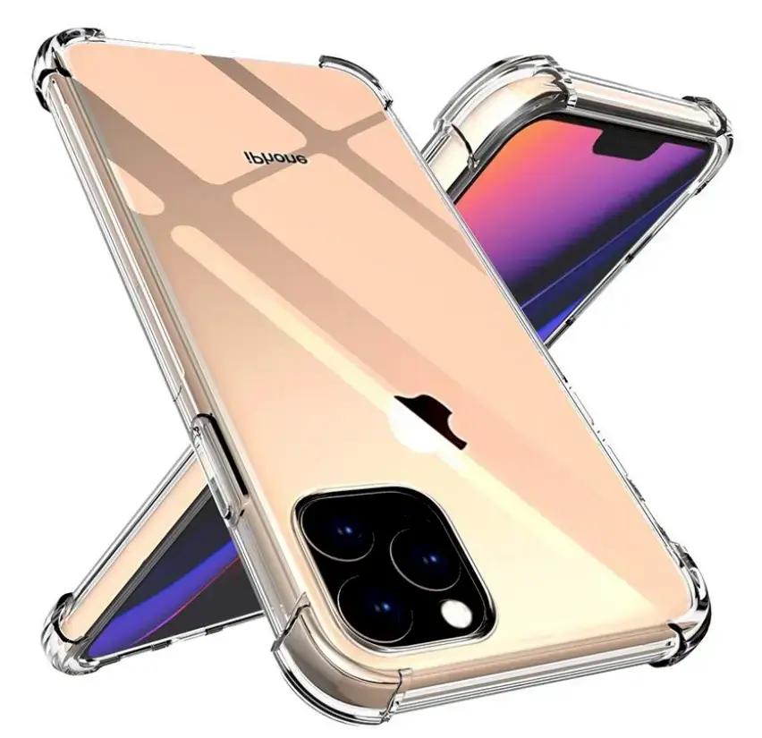Fusion Anti Shock 1.5 mm Silikona Aizsargapvalks Priekš Apple iPhone 12 | 12 Pro Caurspīdīgs